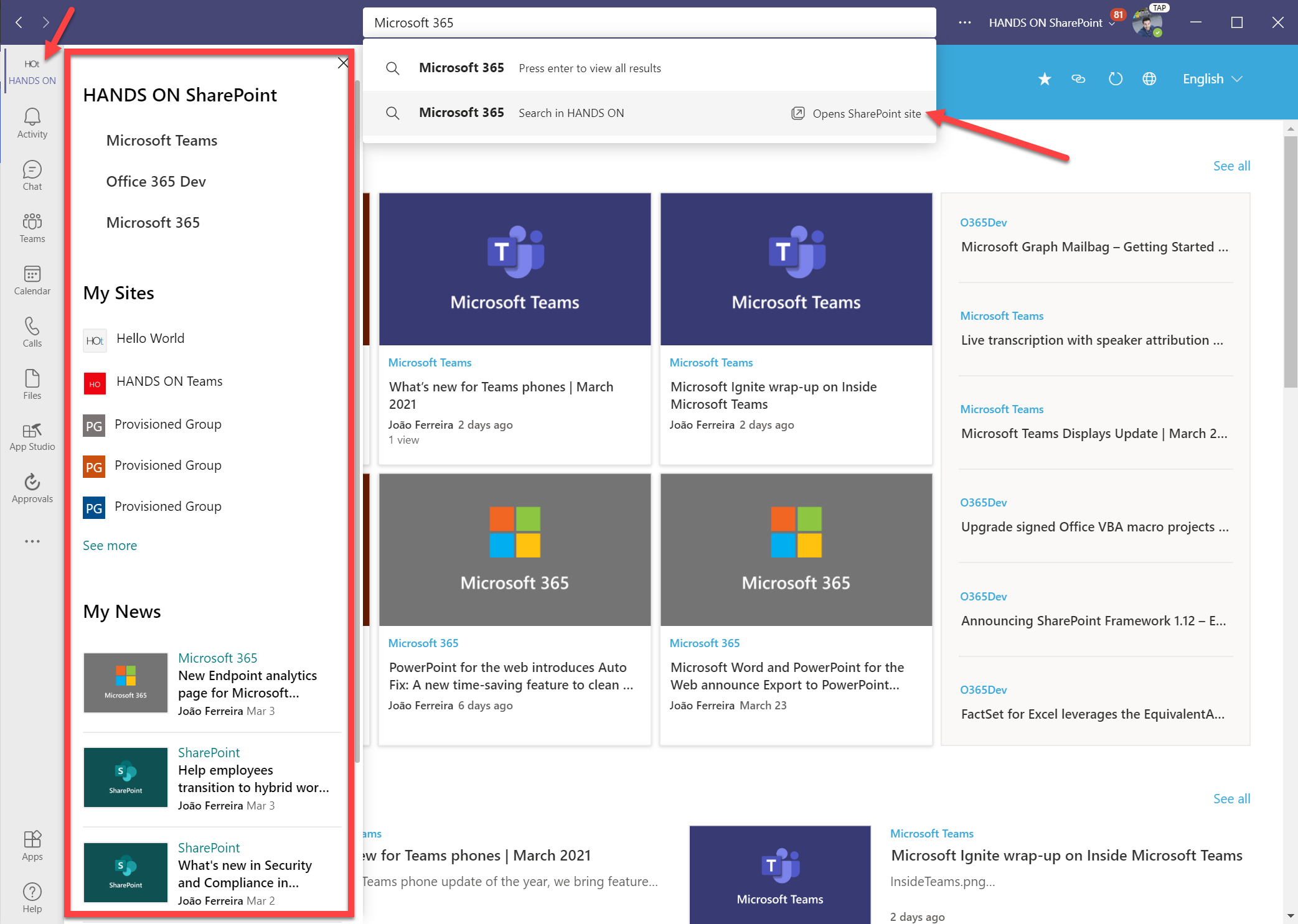 Viva Connections in Microsoft Teams